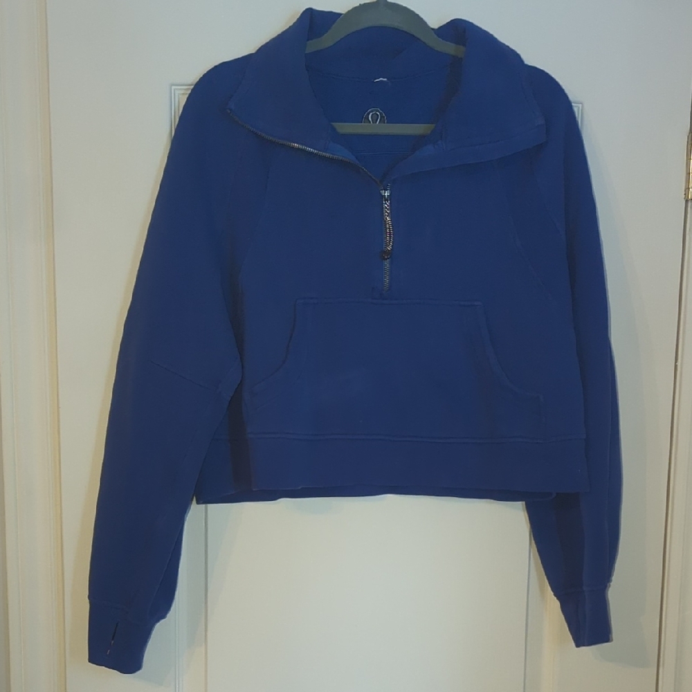 lululemon athletica Blue Half-Zip Hoodie